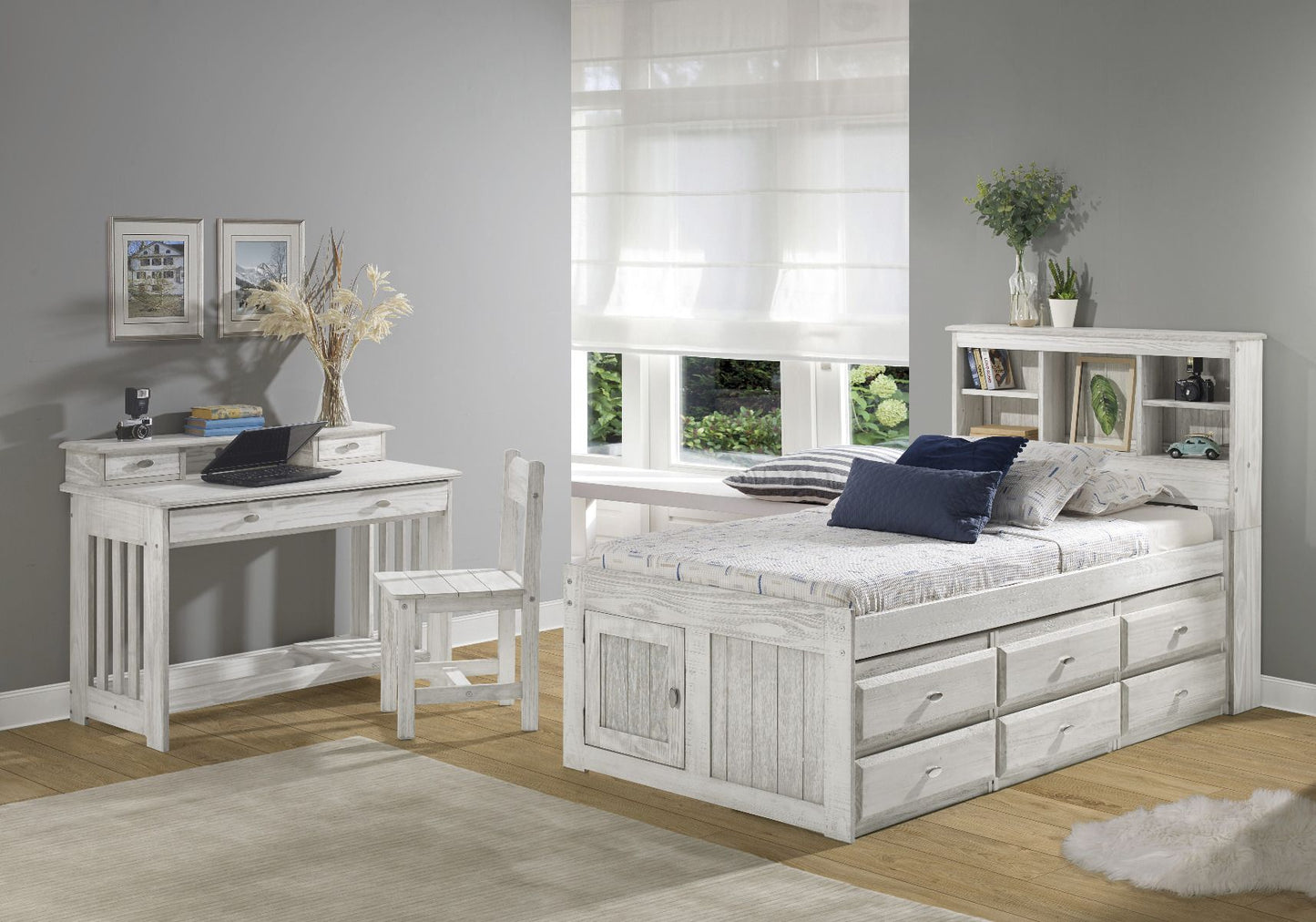 Addison Twin Captains Bed with Storage