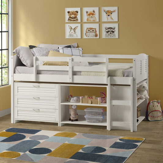 Adalyn White Loft Beds for Kids