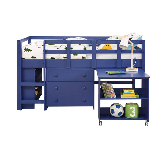 Adam Boys Loft Bed with Desk and Dresser in One