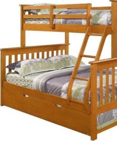 Alaina Twin over Full Bunk Bed with Trundle