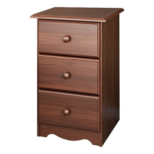 Amara Mocha Nightstand with Drawers