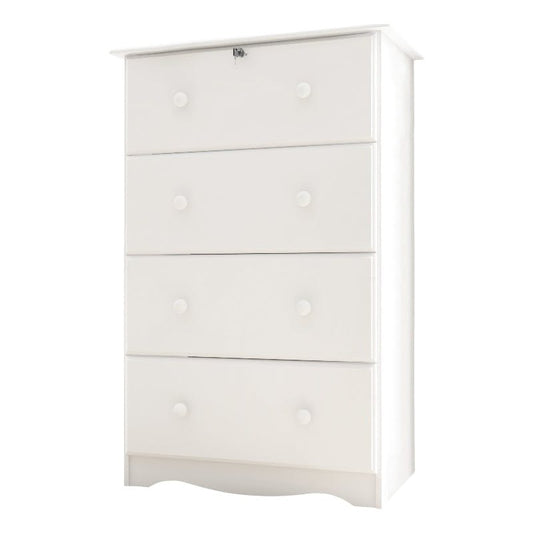 Amara White Tall Kids Dresser