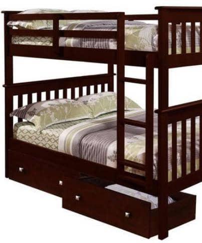 Andrew Full Bunkbed with Storage Drawers