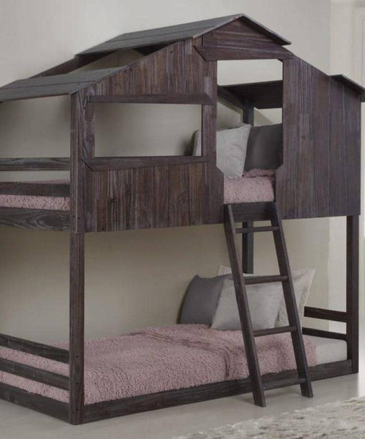 Bear Cabin Bunk Bed for Kids