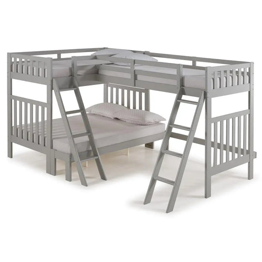 Ella Quadruple Bunks in Gray