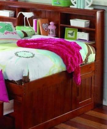 Grace Full Daybed with Bookcase Headboard, Trundle & Storage