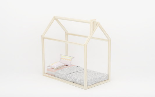 Sophia Toddler Floor Bed with Chimney