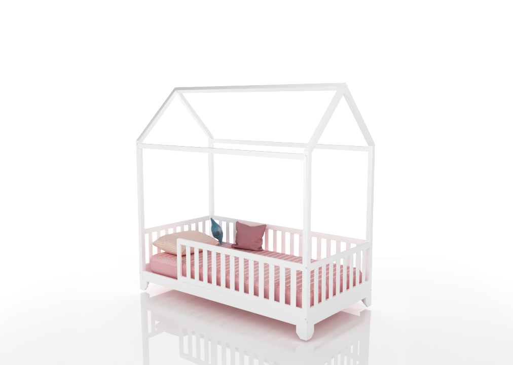 Aiden Toddler House Bed with Rails