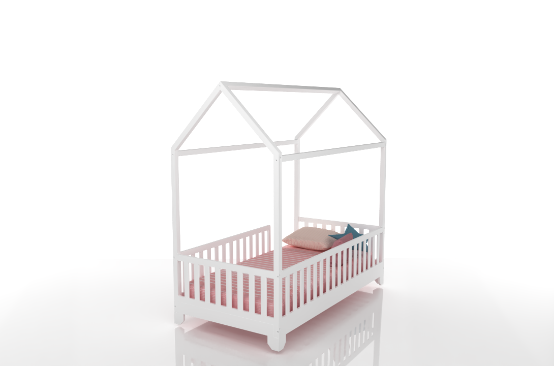 Aiden Toddler House Bed with Rails