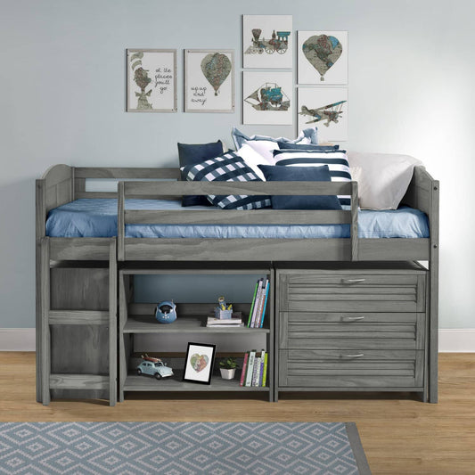 Hailey Grey Loft Bed for Kids