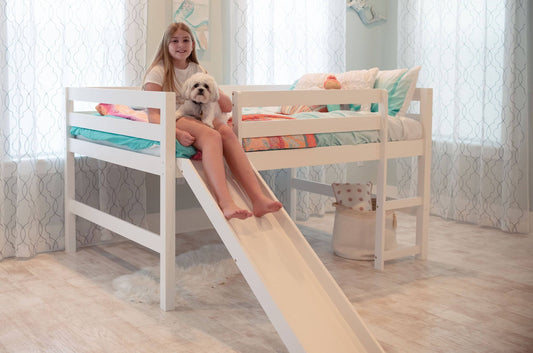 Hudson Full Loft Bed with Slide