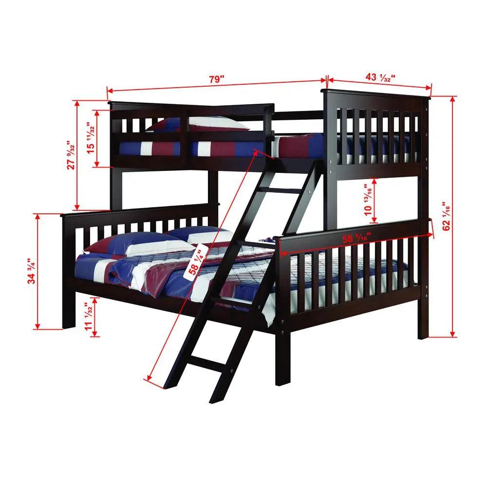 Hunter Twin over Full Cappuccino Bunk Bed