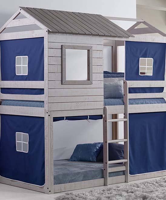 Jackson Fort Bunk Bed with Blue Tent