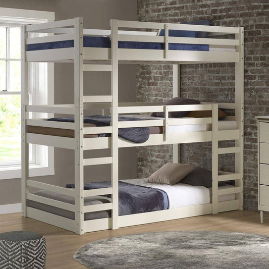 Jocelyn White Triple Bunk Bed