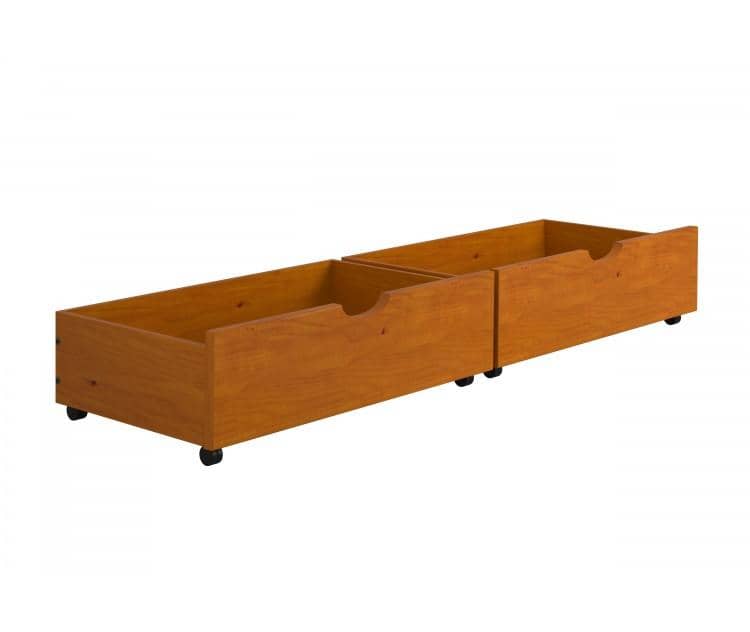 Joseph Under-Bed Storage Drawers in Honey