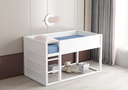 Ivy Twin Loft Bed | Converts to Canopy Bed | Designed for Years of Use: Toddler to Teen