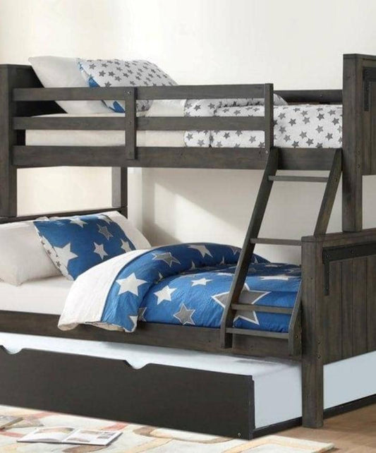 Mac Modern Bunk Bed with Trundle