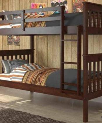 Mason Cappuccino Twin Bunkbed