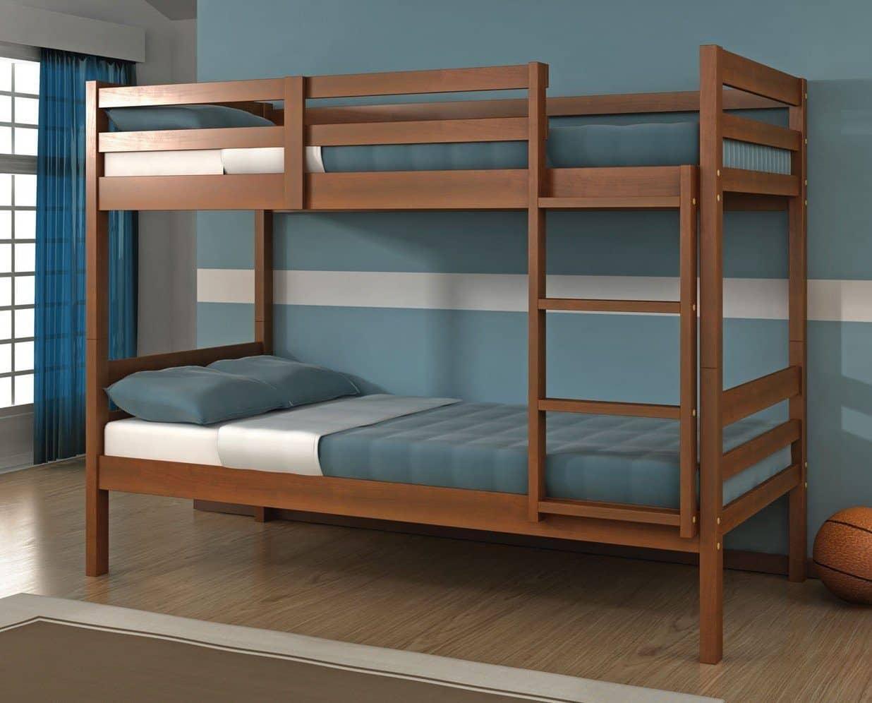 Nathaniel Espresso Wooden Bunk Bed