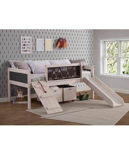 Oliver Low Loft Bed with Slide