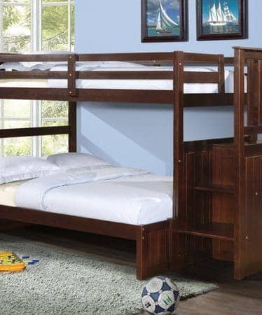 Parker Cappuccino Bunkbed with Stairs