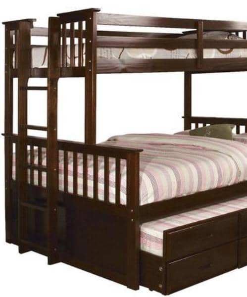 Penelope Twin XL over Queen Captains Bunk Bed