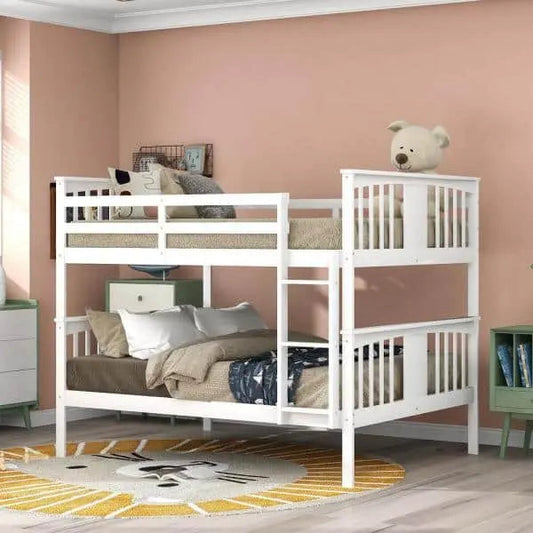 Sarah Full White Bunk Bed