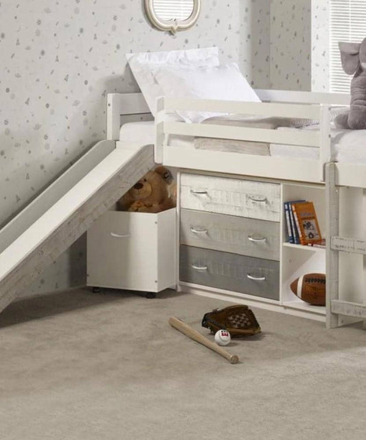 Tyler Loft Bed with Slide and Storage