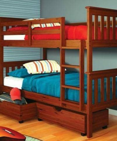 William Bunk Beds for Kids with Storage