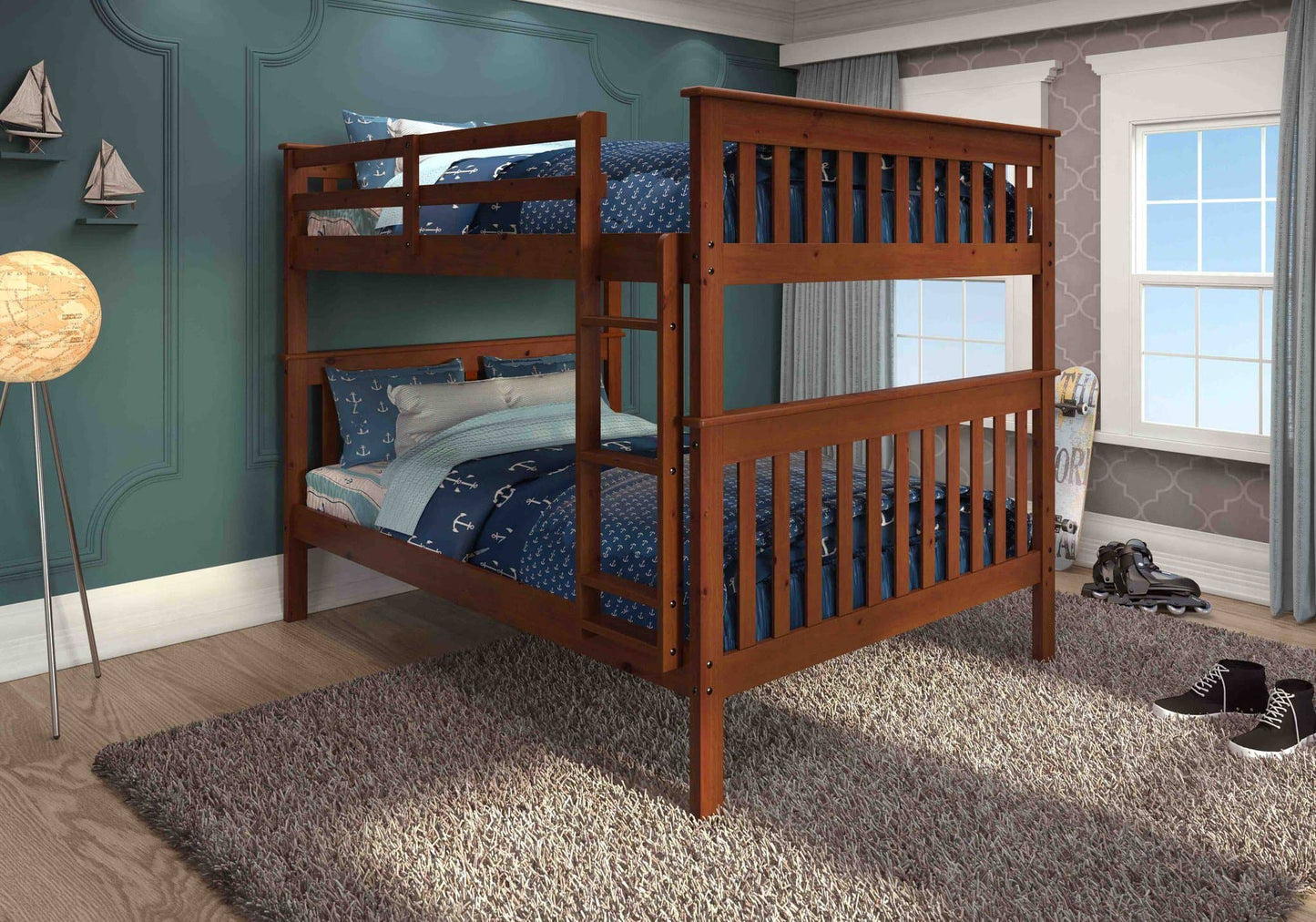 Zachary Full over Full Espresso Bunk Beds