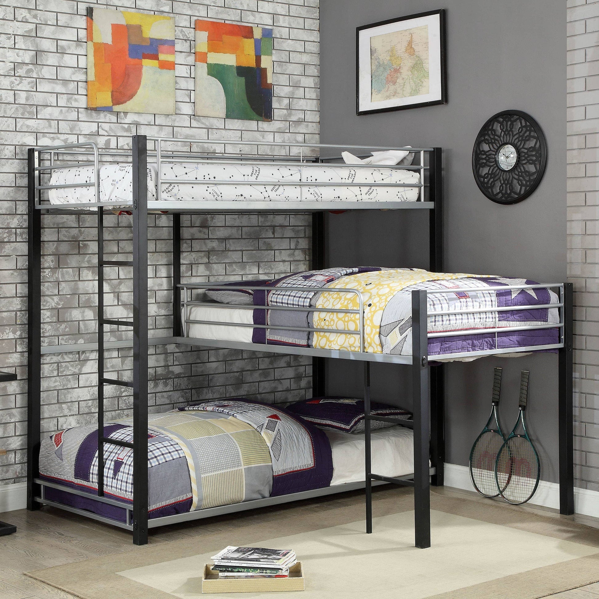 Zak Three Bunk Bed