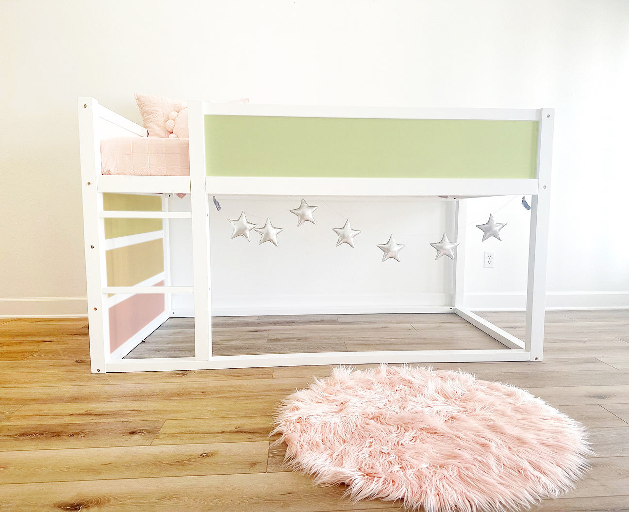 Ivy Twin Canopy Bed | Converts to Loft | Designed for Years of Use Toddler to Teen