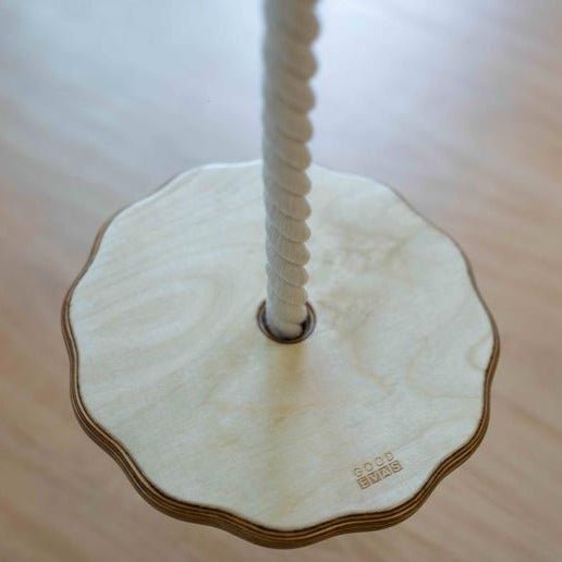 Wooden rope swing for kids